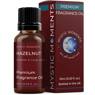 Mystic Moments | Haselnuss Duftöl | 10ml | Haselnuss-Noten erzeugen einen Duft mit warmen gerösteten Nussnoten für Kerzen, Seifen, Duftwachs und Diffusoren.
