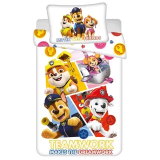 PAW PATROL Kinderbettwäsche Paw Patrol, Renforcé, 2 teilig bunt