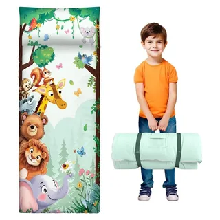 Schlafsack für Kinder mit abnehmbarem Kopfkissen, 130 x 61 cm