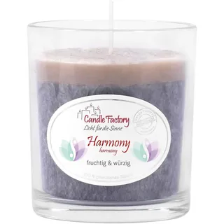 Candle Factory Party Light Duftkerzen aus pflanzlichem Stearin im Whiskey Glas, ca. 30h Brennzeit, Duft: Harmony
