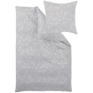 Curt Bauer Aiko Floral Silber 135 x 200 cm + 80 x 80 cm