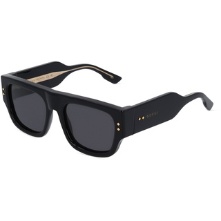 Gucci GG1262S Herren-Sonnenbrille Vollrand Eckig Kunststoff-Gestell, schwarz