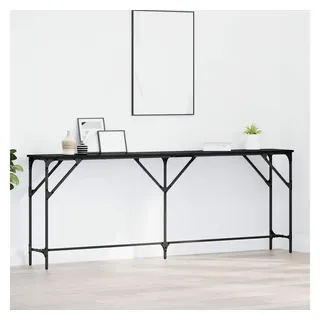 vidaXL Konsolentisch 200x29x75 cm schwarz
