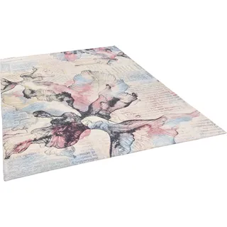 Teppich GINO FALCONE "Cosima-108" Teppiche Gr. B/L: 130 cm x 190 cm, 3 mm, 1 St., bunt Esszimmerteppiche flachgeweber Jaquard-Teppich, mit Chenillegarn, modernes Blumen Design