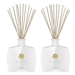 Rituals Raumduft RITUALS White Basil Fragrance Sticks 2er Set (Vorteilspack mit zwei White Basil Raumduftsticks, 1-St) schwarz|weiß