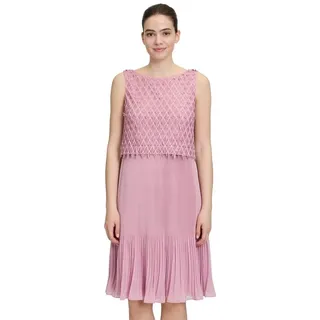 Vera Mont Cocktailkleid Plissee Rosa 38