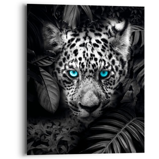 Reinders! Holzbild »Blue Eyed Leopard«, (1 St.), 55407659-0 schwarz/weiß B/H/T: 40 cm x 50 cm x 2 cm