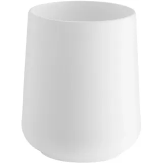 Smedbo Zahnputzbecher BX572 FREE, Weiß - Kunststoff - runde Form