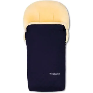 Hofbrucker Lammfell-Fußsack Putzi Limited Edition, blau