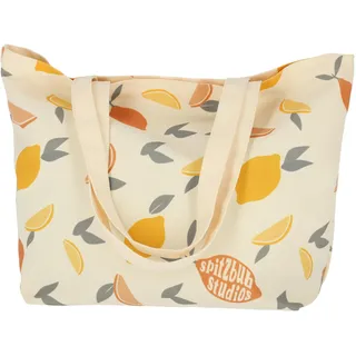 Spitzbub STUDIOS Strandtasche – limitierte Canvas‐Strandtasche Badetasche,Poly‐Cotton, stylisch & praktisch - 50 cm x 17 cm x 35 cm