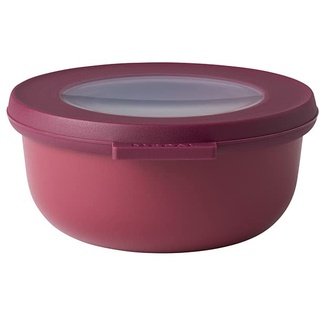 Mepal - Multi Bowl Cirqula Round - Vorratsdose mit Deckel - Geeignet als Luftdichte Aufbewahrungsbox für den Kühlschrank, Mikrowellengeschirr & als Frischhaltedosen - 350 ml - Nordic Berry