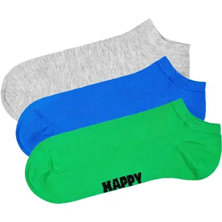 Happy Socks Sneaker-Socken 3er Pack Blau/Grau/Grün 36-40