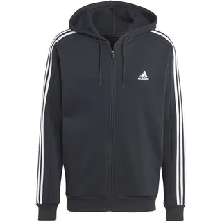 adidas Essentials 3-Streifen Kapuzenjacke schwarz S