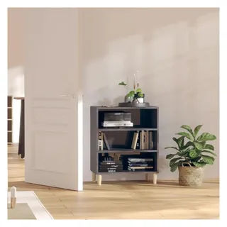 vidaXL Sideboard 57 x 70 x 35 cm Hochglanz-Grau