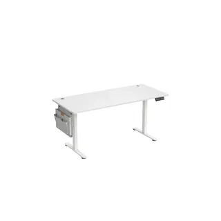 Songmics Höhenverstellbarer Schreibtisch 160 x 70 cm Wolkenweiß