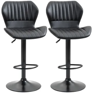 Homcom Barhocker 48,5 x 55,5 x 90-110 cm Schwarz