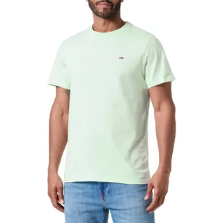 Tommy Jeans Herren T-Shirt Kurzarm TJM Classic Rundhalsausschnitt, Grün (Opal Green), M
