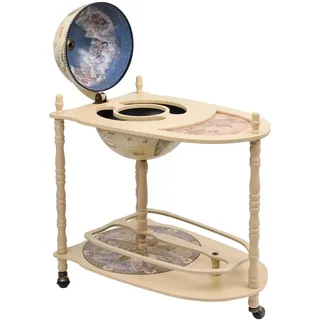 vidaXL Globus-Bartisch Eukalyptusholz Grün Freistehend Modell 2