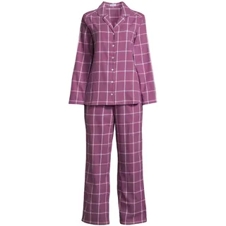 SEIDENSTICKER Pyjama Classic Flanell lila XXLxRegular