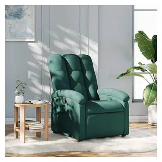 vidaXL Relaxsessel Dunkelgrün Stoff 93 x 101 x 93 cm Grün mit Rollen