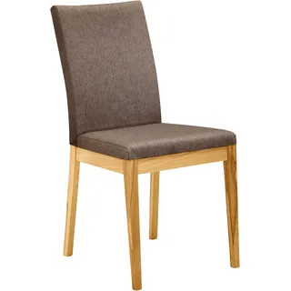 massivline & more 4-Fußstuhl Lorenzo Polyester braun 2er Set