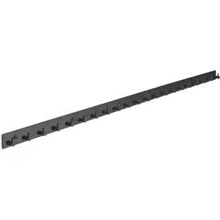 Brute Strength - Garderobenständer - 21 Haken - 144 cm - Edelstahl - Türhaken für Küche, Hakenleiste schwarz, Wandgarderobe, Bad, Wohnzimmer und Flur für Mützen Schals Handtaschen - Handtuchhaken