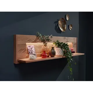 Wandregal Wandboard Massivholz 163cm Wildeiche Eiche geölt NEU OVP!!!