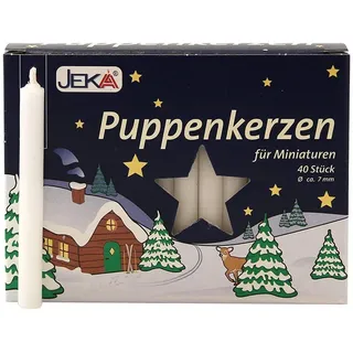 SAICO GmbH Seiffen Puppenkerzen 6,5 cm 40 St. weiß