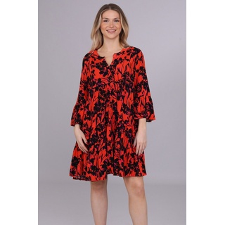 YC Fashion & Style Tunikakleid "Charmante Blütenpracht Tunika – Eleganz trifft auf Komfort" Alloverdruck, Boho, Hippie rot