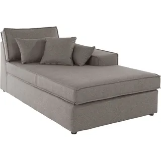 OTTO home Ottomane "Florid", beige (natur), B:100cm H:75cm T:162cm, Baumwollmix (60% Baumwolle/40% Leinen);Struktur fein (100% Polyester);Samtoptik (100% Polyester);Samtvelours (100% Polyester);Struktur (100% Polyester);Struktur recycelt (100% recyceltes 