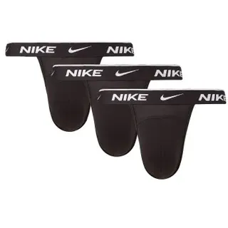 Nike 3P Everyday Cotton Stretch Jockstrap Schwarz Baumwolle Large Herren