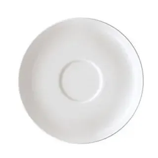 Arzberg 4 Stück Weiss Kaffee-Untertasse 41382-800001-14741 und 4x Set EKM Living Edelstahl Strohhalme