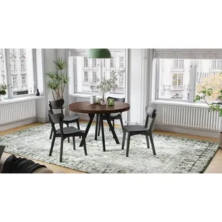 Design Esstisch rund Expanso ausziehbar 110 bis 310 cm Tisch Esszimmer - Braun