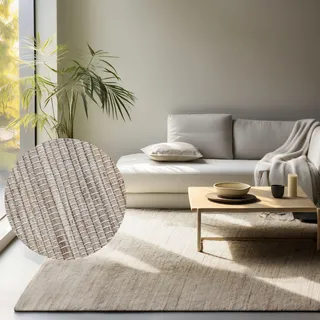 HANSE HOME Dhaka Juteteppich 80 x 150 cm Braun/Grau