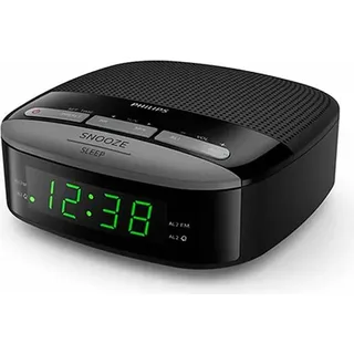 Philips Tar3305 Analoge Wecker Schwarz Schwarz One Size - Schwarz