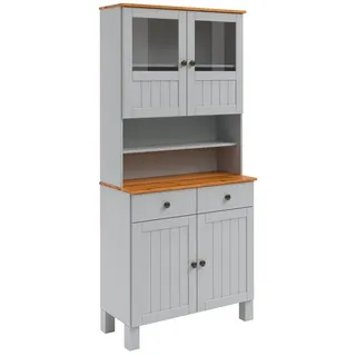 Home affaire Küchenbuffet Alby2 Mit Metallgriffen, Breite 85 cm grau