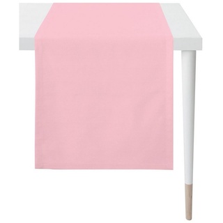 APELT Tischband Apelt Tischläufer Mitteldecke Uni, Fb. 35 rosa (1-tlg) rosa 135 cmLiving Stars