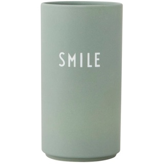 Design Letters - AJ Favourite Porzellan Vase Medium Smile, grün