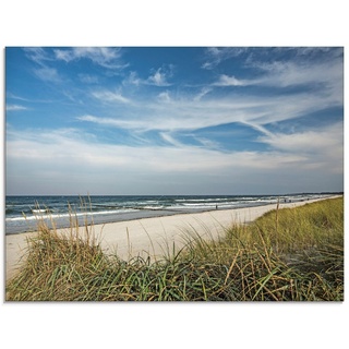 Artland Glasbild »Urlaubsfeeling Strand«, Strand (1 St) blau 60 cm x 45 cm