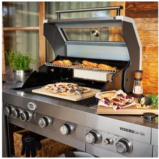 Rösle Pizzastein rechteckig 38 x 30 cm Cordierit beige