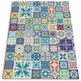 SparrowFloor Teppich Bodenschutz in der Küche 240x152cm Modernes Zuhause PVC Küchenmatte Vinyl-Boden Schlichte Matte Vinyl-Teppich - Azulejos Fliesen