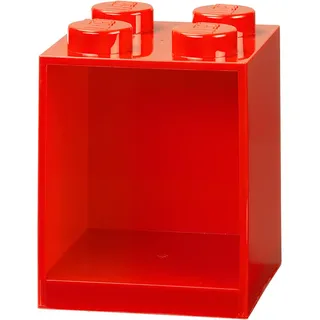 LEGO Wandregal "4 Knobs" in Rot - (B)15,9 x (H)47 x (T)16,1 cm