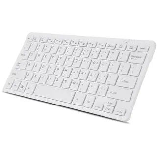 Tastatur verkabelt Dünn tragbar 78 Tasten USB Multimedia , breite Kompatibilität Geeignet für PC, Computer, , Laptop, (Weiß)