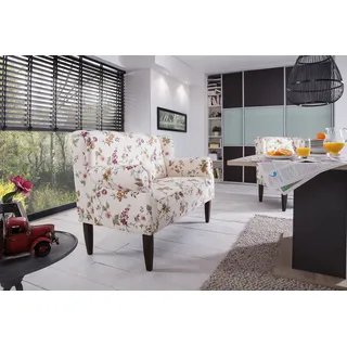 3-Sitzer HOME AFFAIRE "Moro Küchensofa, Ferderkern, bequem, Breite 174cm", bunt (geblümt), B:174cm H:99cm T:73cm, Luxus-Microfaser LAGUNA (100% Polyester);Druckstoff Blume (50% Polyester, 50% Baumwolle);Microfaser in Antiklederoptik (100% Polyester), Sofas, 3-Sitzer-Sofa Einzelsofa
