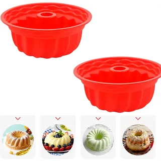 Joyivike Gugelhupfform Silikon Ø 22 cm Gugelhupf Backform Silikon Kuchenform 9-Zoll Zero Waste Napfkuchenform Antihaftbeschichtete Kuchenform Aus Silikon Wiederverwendbare Für Backen