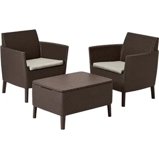 Balkon-Set Salemo – braun/beige - Braun/Beige