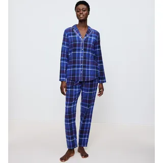 Triumph Boyfriend PW 01 X Checks Pyjama Blau 44