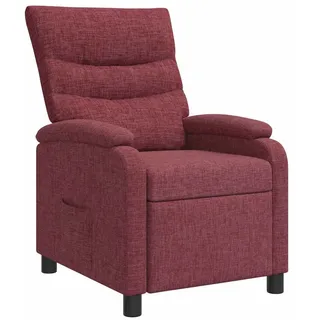vidaXL Liegesessel 72 x 90 x 80 cm Polyester Rot verstellbare Rückenlehne, Liegeposition