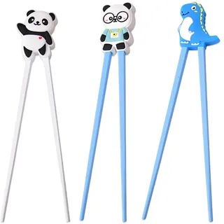 KAHZOR 3 Stücke Essstäbchen Kinder Niedliche Stäbchen Hilfe Sushi Stäbchen Wiederverwendbar Toddler Chopsticks essstäbchen spülmaschinenfest Trainingsstäbchen