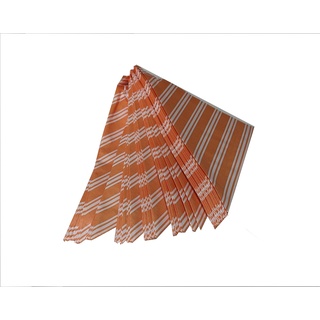 Ameisenkeks® - 100 x Spitztüten orange/weiß gestreift Papiertüten für Kaufladen | Süßigkeiten | Kiosk